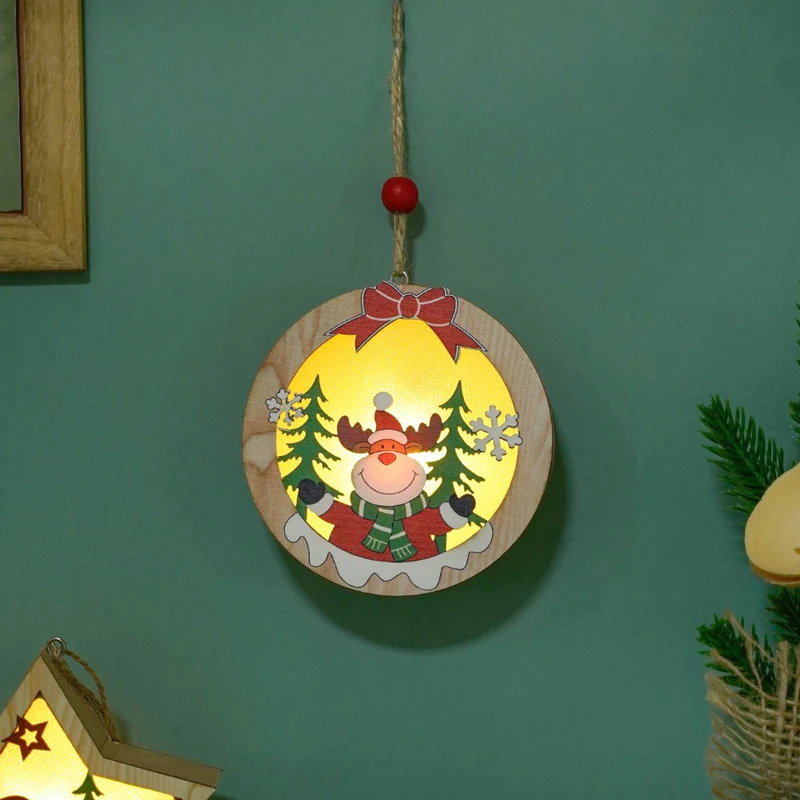 Festive Christmas Wall Hanging With LED Light